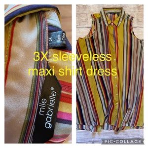 3X sleeveless boutique dress